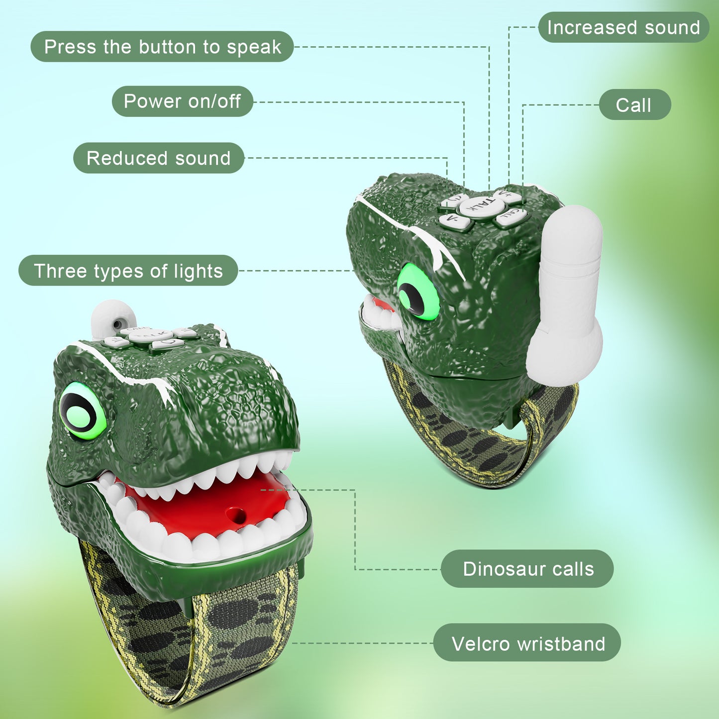 🦖 Dino Walkie Talkies 2-Pack 📡