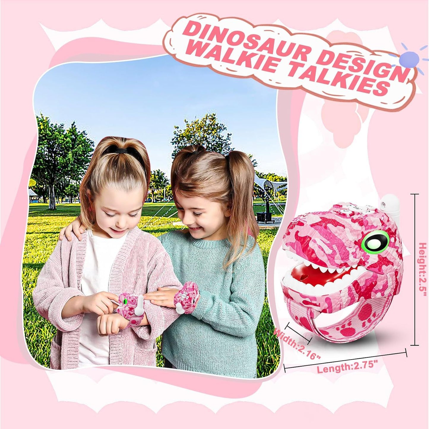 🦖 Dino Walkie Talkies 2-Pack 📡