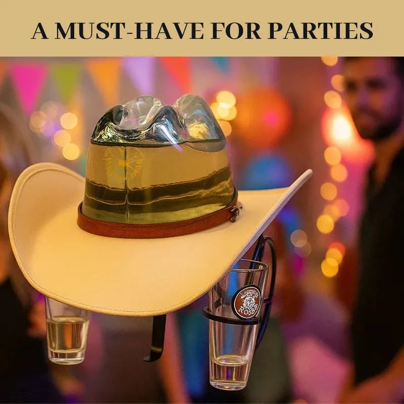 🔥2025 New Arrival 🤠Cowboy Hat Bottle Holder – Refillable Design