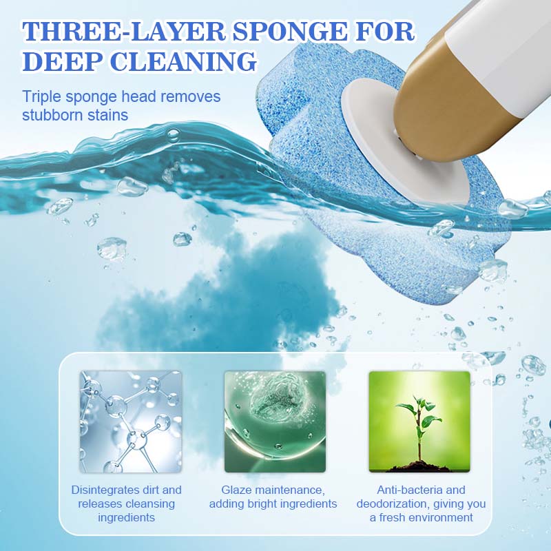 New Punch-free Wall-mounted Toilet Brush (Disposable Replaceable Brush Head)