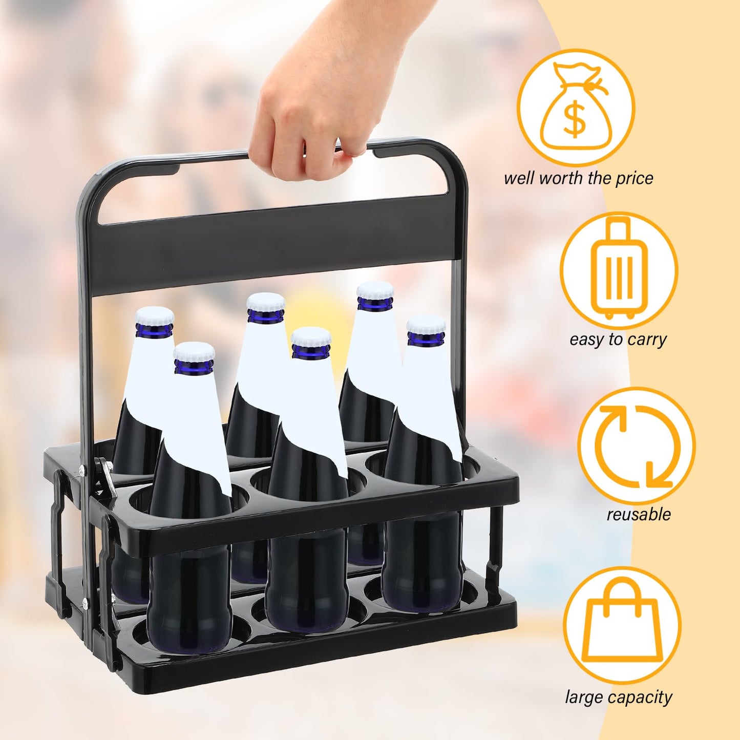 Portable Drink Carrier Plastic Drink Holder