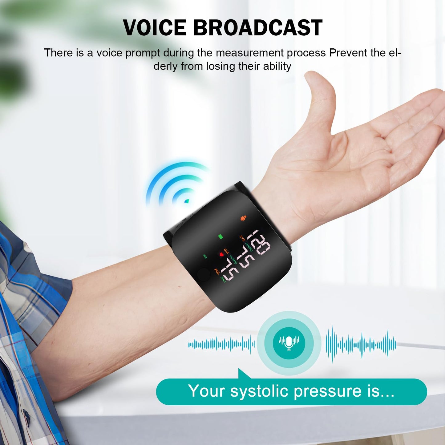 ✨✨Wrist Blood Pressure Monitor with Digital LCD Screen