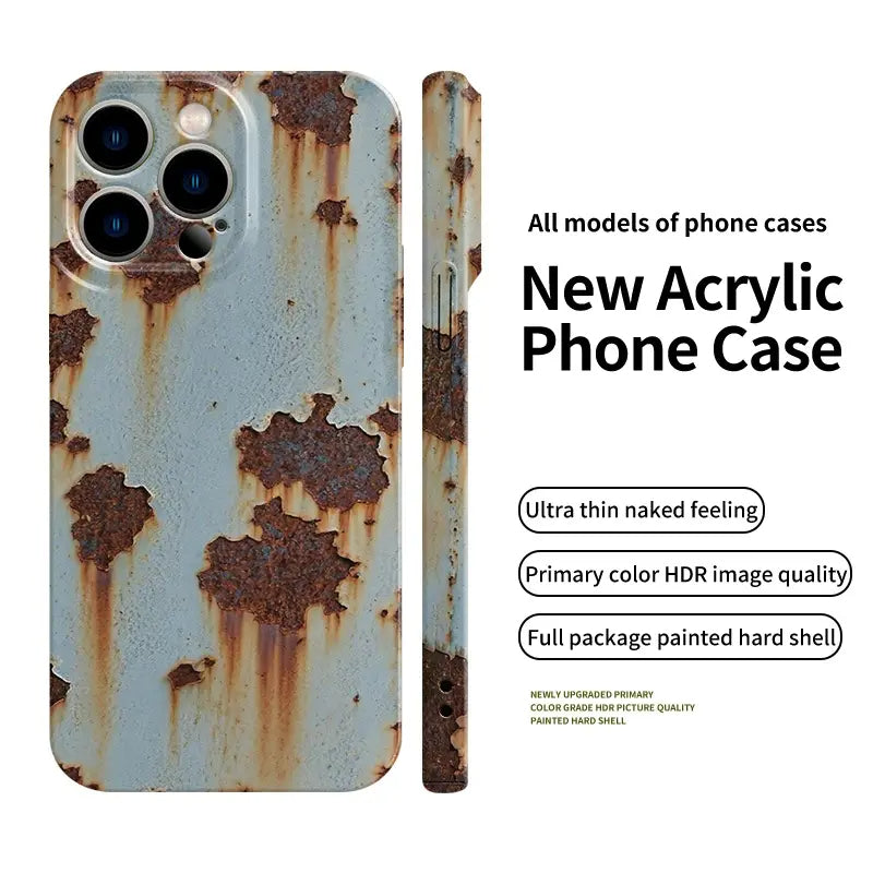 📱 Rusty Glossy Pattern iPhone Case
