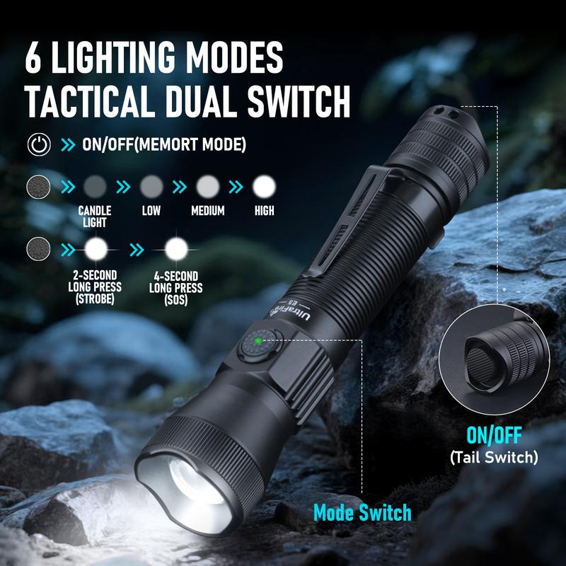 E5 Tactical EDC Flashlight with Holster