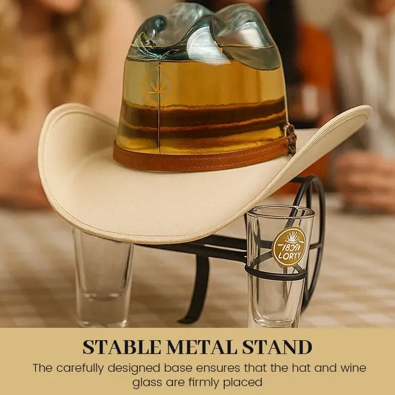 🔥2025 New Arrival 🤠Cowboy Hat Bottle Holder – Refillable Design