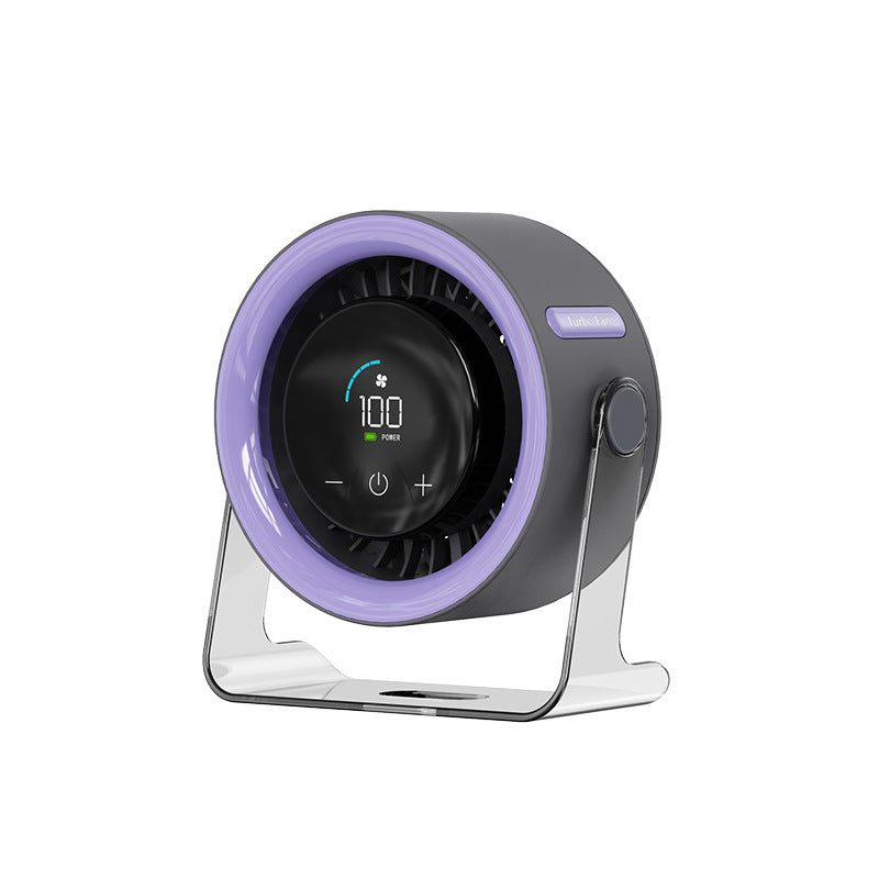 Coolhill fan Desktop Fan, Turbo Table Fan for office, 100-Speed Digital Display, Low Noise，Rechargeable Battery