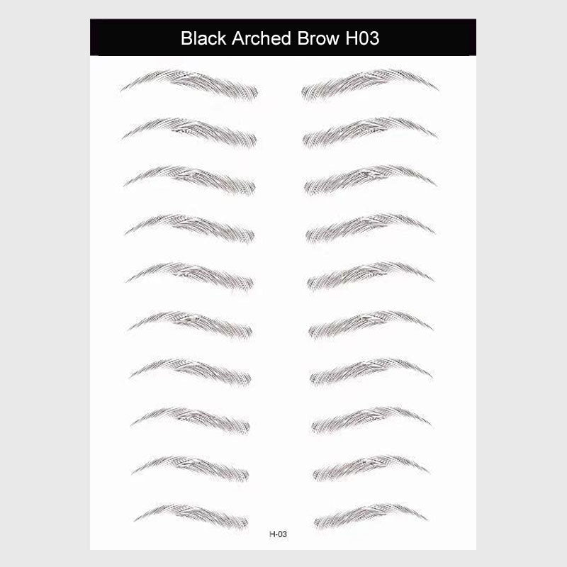 Realistic 6D Eyebrow Transfer Stickers – Instant Natural Brows