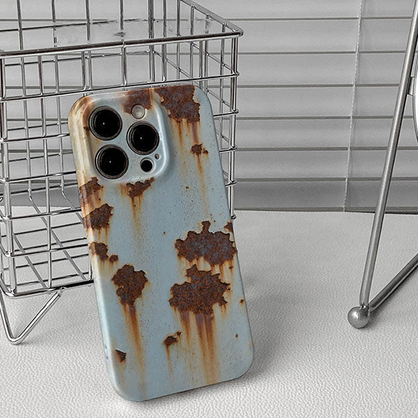 📱 Rusty Glossy Pattern iPhone Case