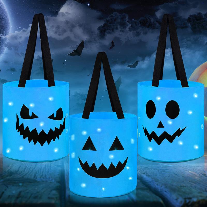 ✨🎃Halloween Candy Bucket with LED Lights Trick or Treat Bags