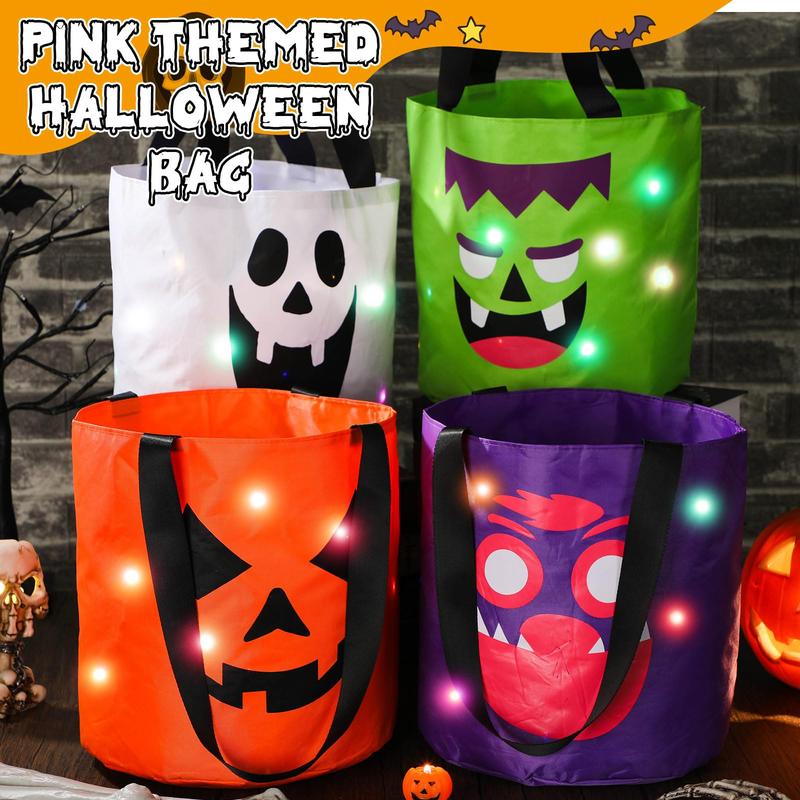 ✨🎃Halloween Candy Bucket with LED Lights Trick or Treat Bags