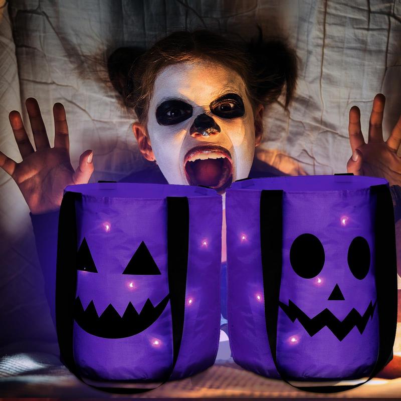 ✨🎃Halloween Candy Bucket with LED Lights Trick or Treat Bags