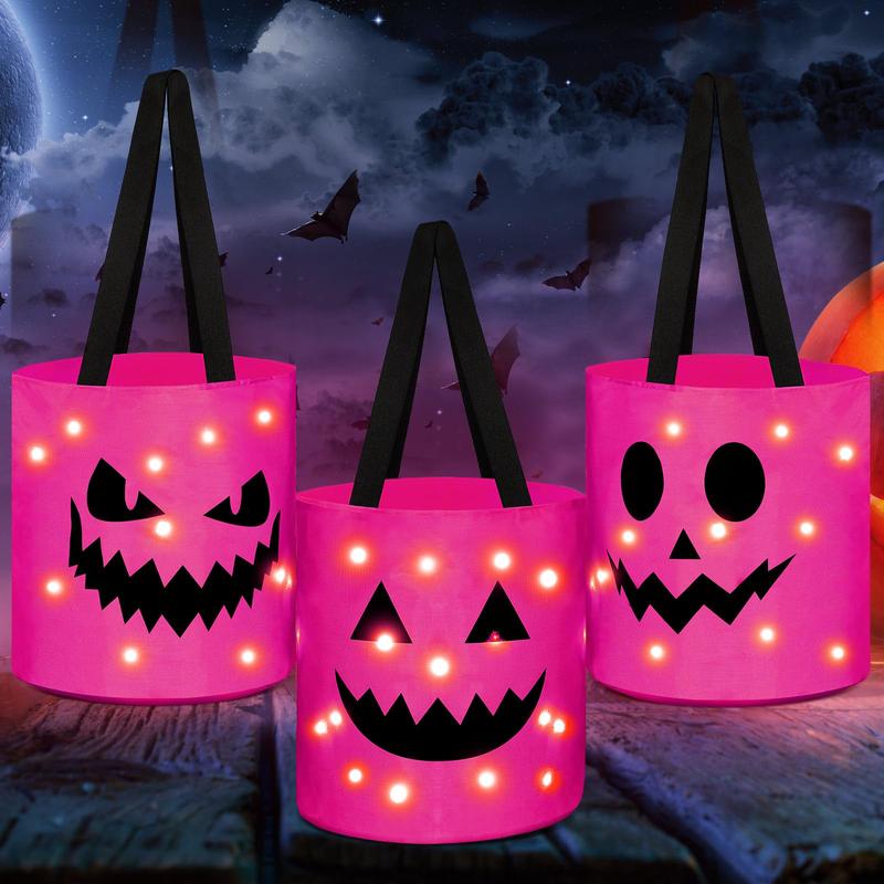 ✨🎃Halloween Candy Bucket with LED Lights Trick or Treat Bags