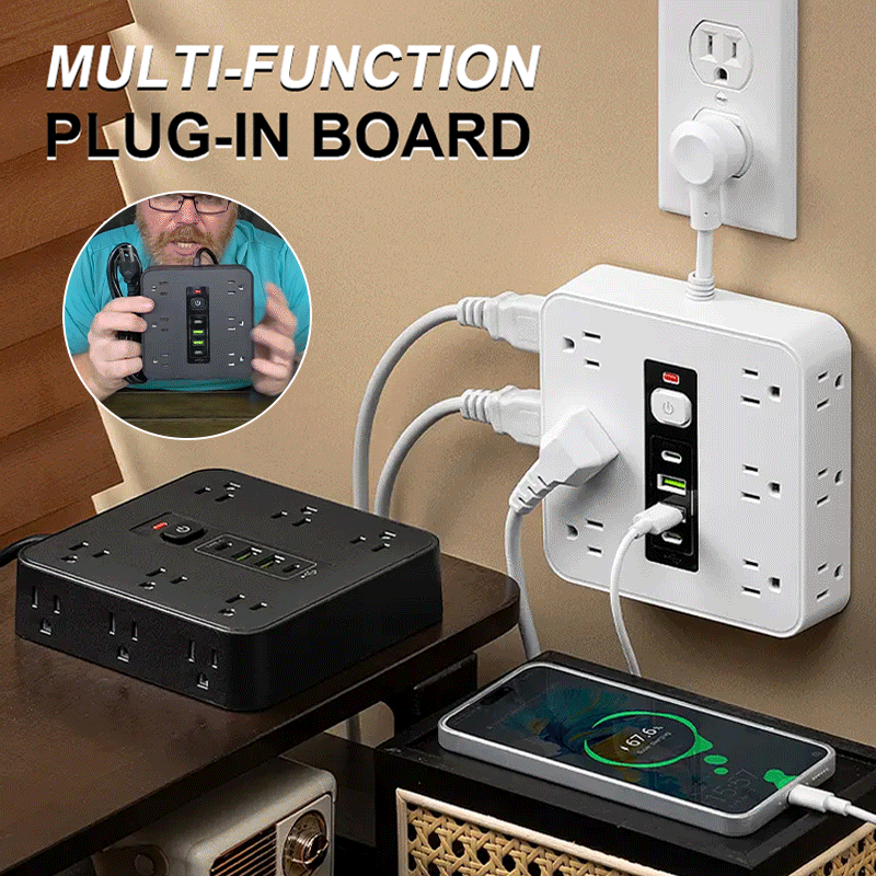 16-in-1 Power Strip with Switch