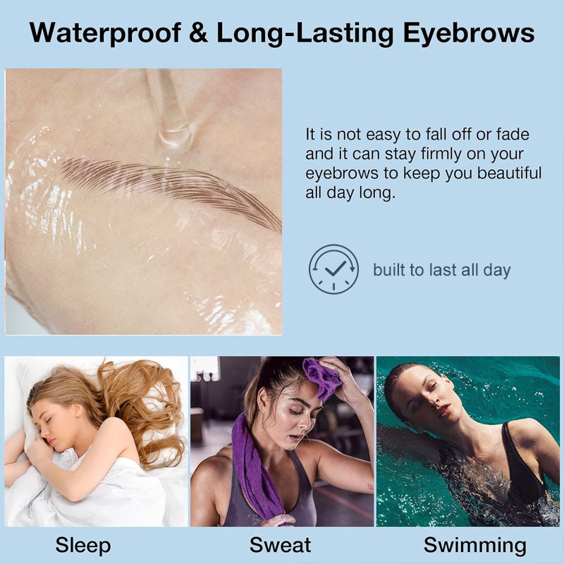 Realistic 6D Eyebrow Transfer Stickers – Instant Natural Brows