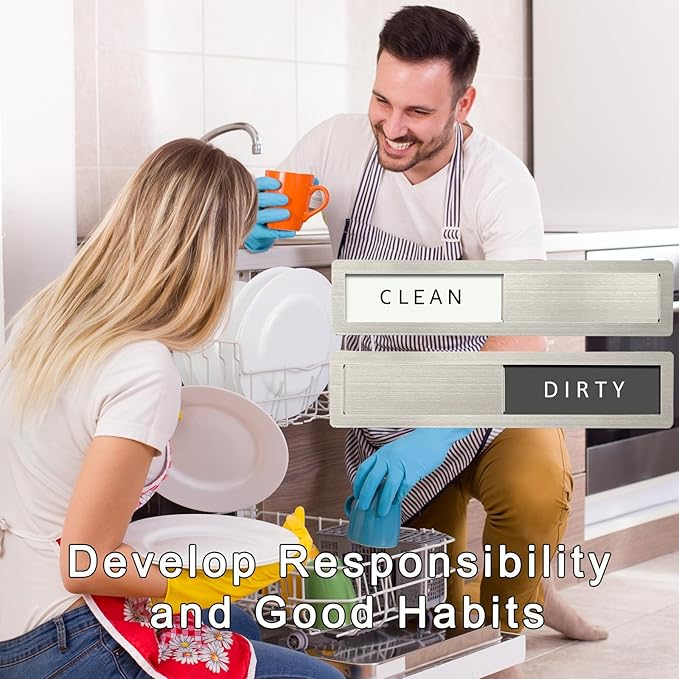 🔥Dishwasher Magnet Clean Dirty Sign