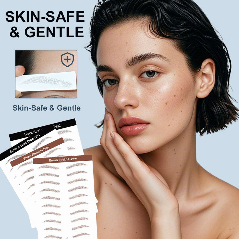 Realistic 6D Eyebrow Transfer Stickers – Instant Natural Brows