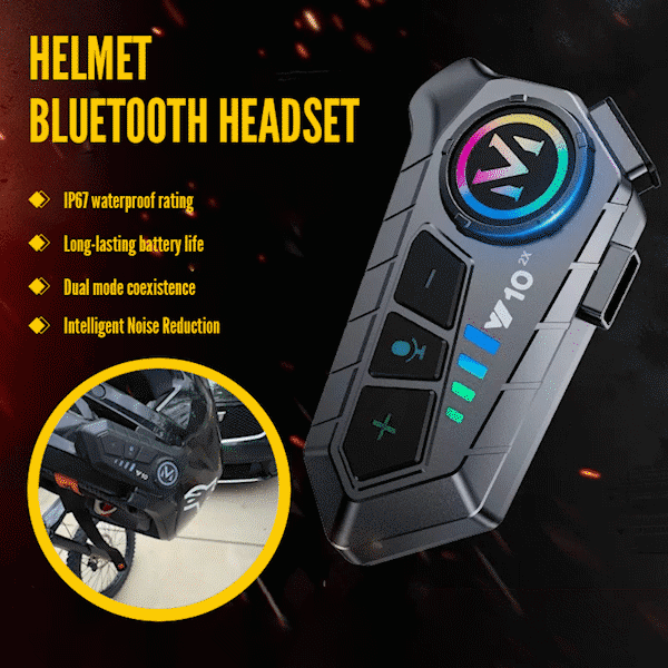 Motorcycle helmet wireless Bluetooth headset