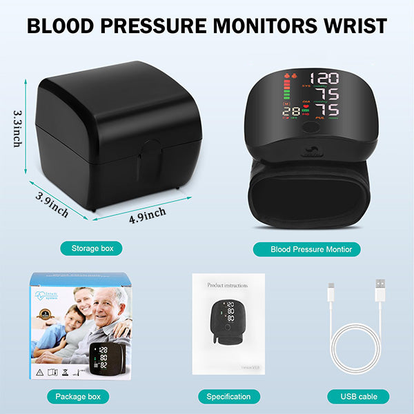 ✨✨Wrist Blood Pressure Monitor with Digital LCD Screen