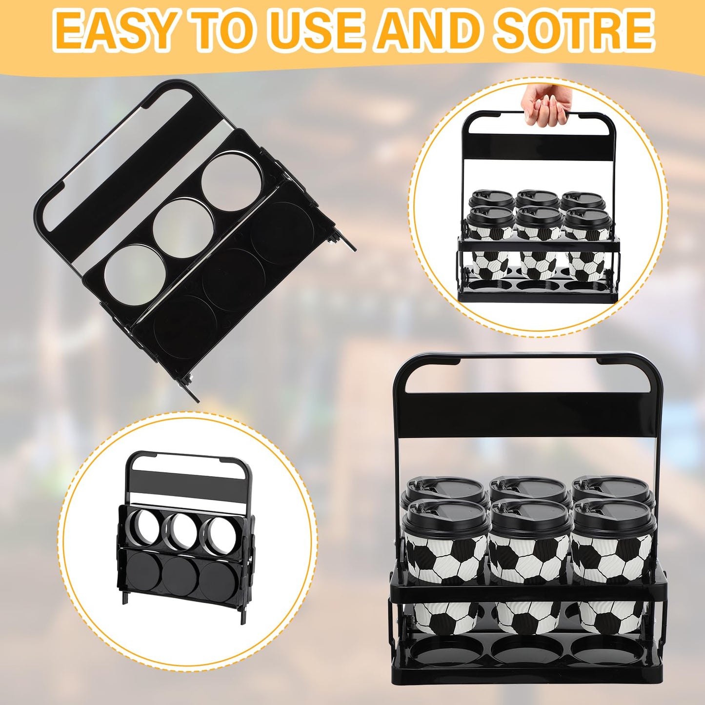 Portable Drink Carrier Plastic Drink Holder