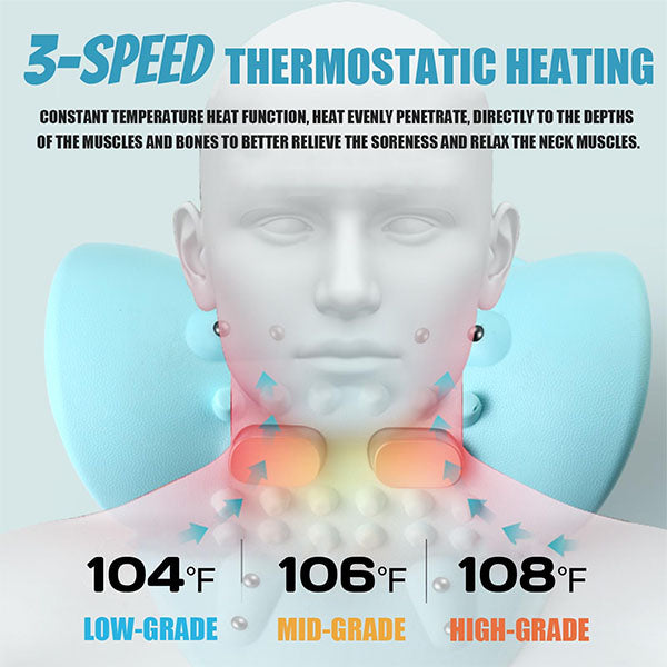 Portable Neck Shoulder Massager Pillow