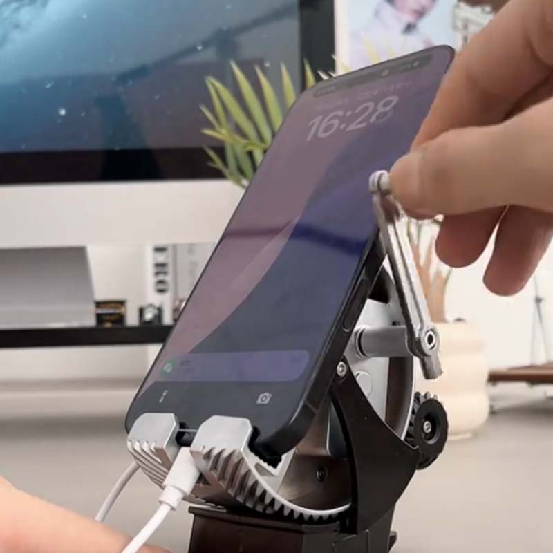 Mechanical phone holder