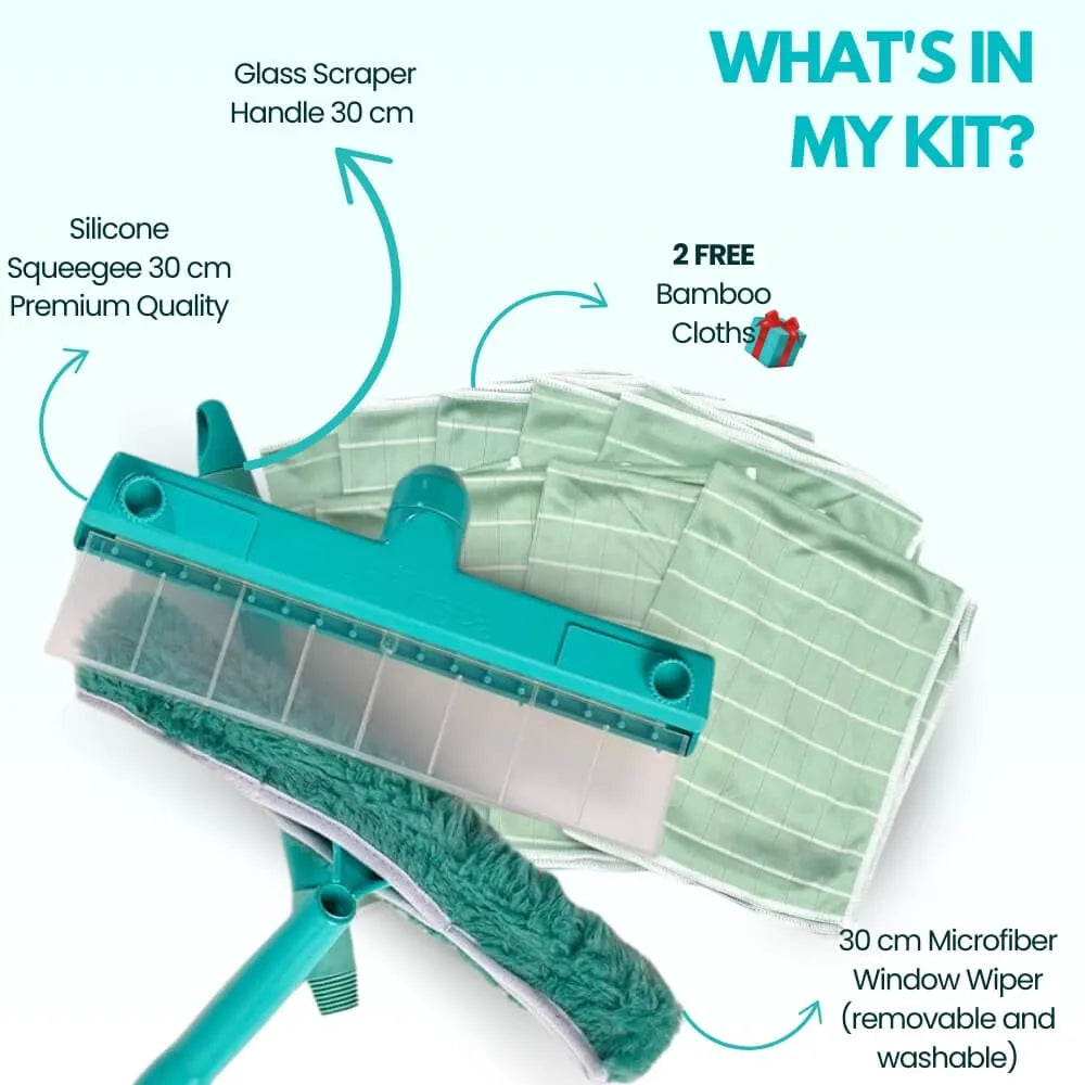 🔥2025 New Arrival 🔥Alisenta Recyclable Silicone Window Squeegee Kit