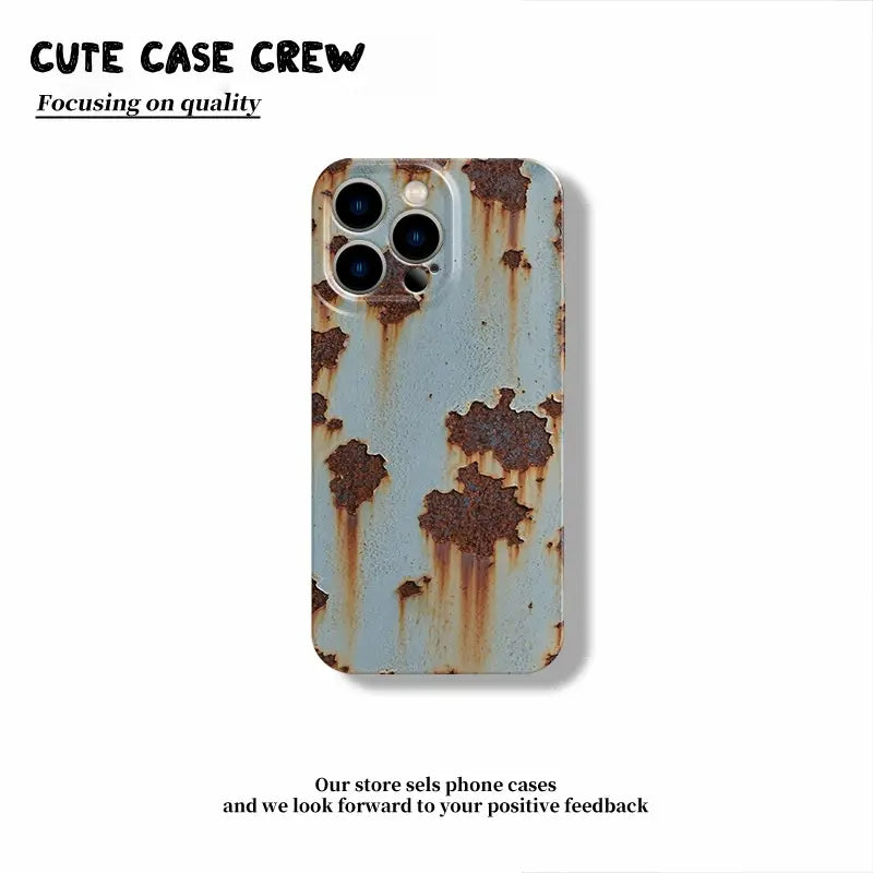 📱 Rusty Glossy Pattern iPhone Case