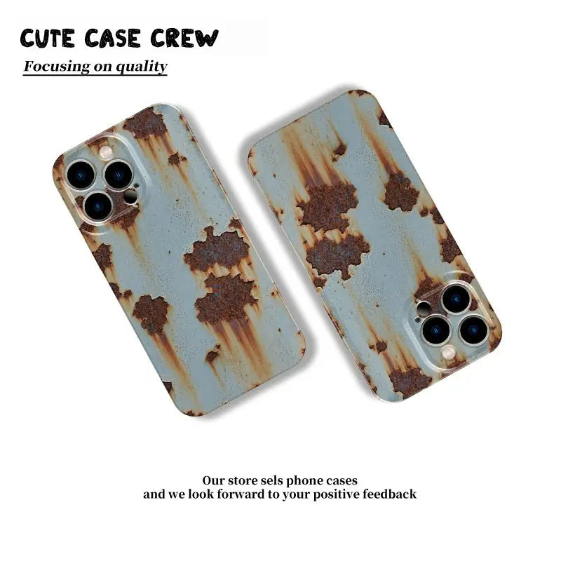 📱 Rusty Glossy Pattern iPhone Case