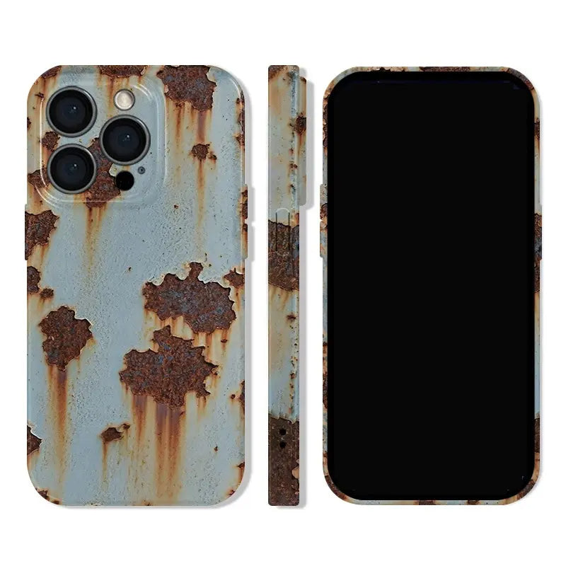 📱 Rusty Glossy Pattern iPhone Case