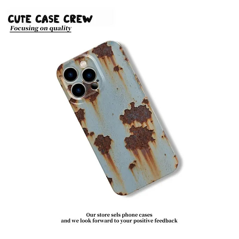 📱 Rusty Glossy Pattern iPhone Case