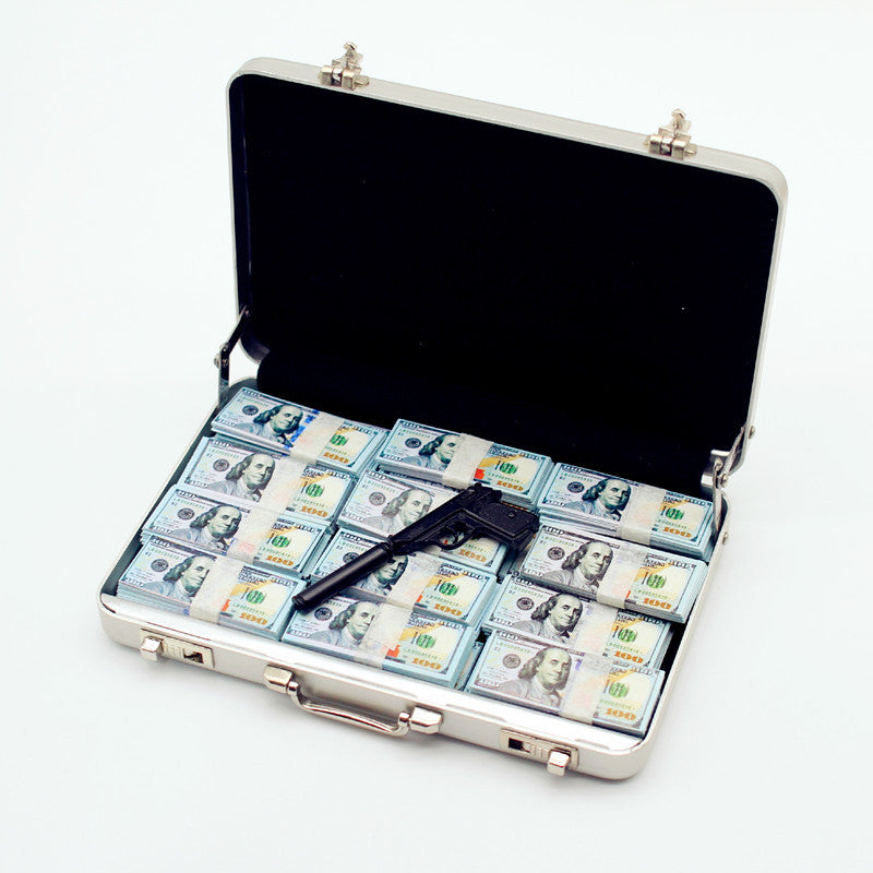 💼💰 Miniature Golden Briefcase Set