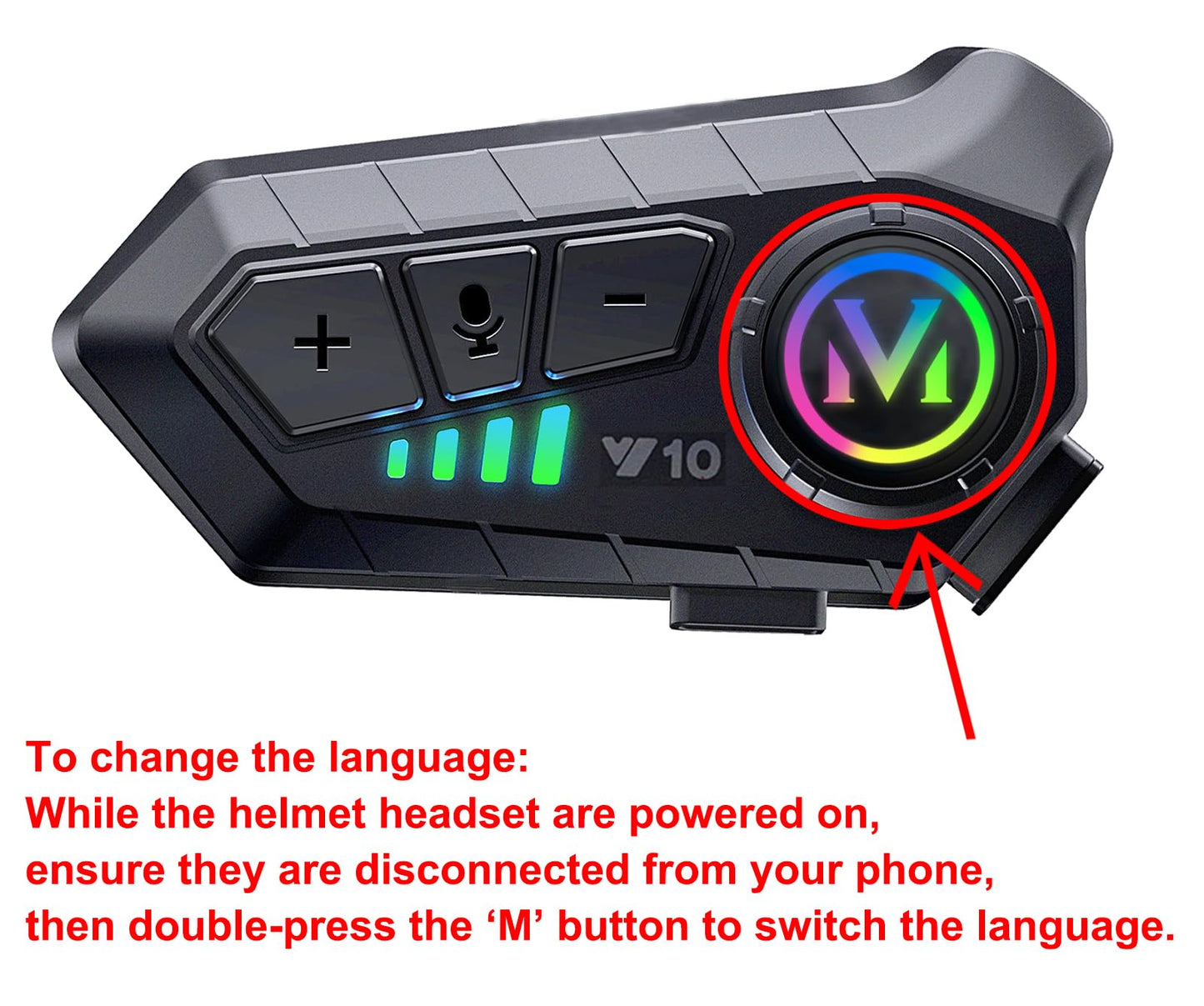 Motorcycle helmet wireless Bluetooth headset
