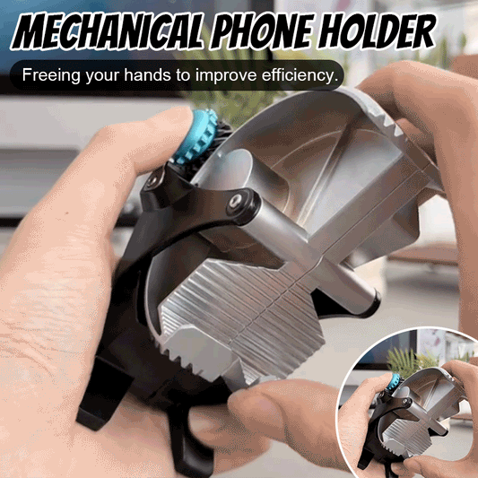 Mechanical phone holder